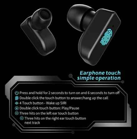 Image of 2 In 1 HI-FI Wireless Earphones Men Smart Watch