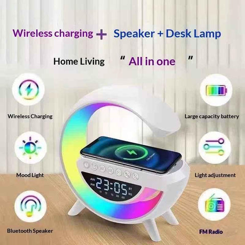 Image of Digital Led Wireless Charger Speaker