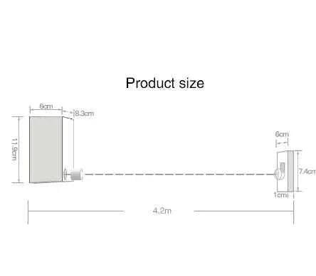 Image of Telescopic Clothesline Clothes Drying Rope