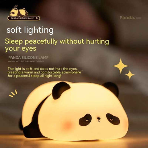 Image of Panda Night Lights For Kids Cute Silicone Lamp