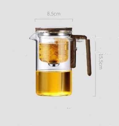 Image of One Click Magnetic Teapot Separation Filtration Glass Tea Pot