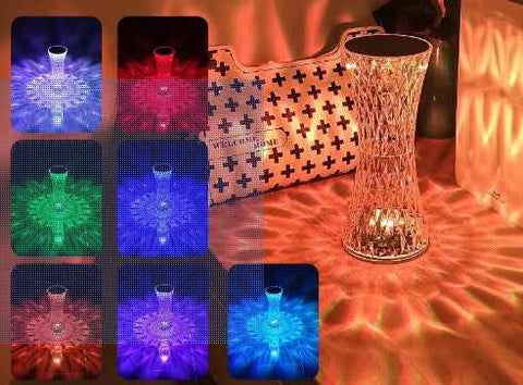 Image of Creative Crystal Diamond Table Lamp