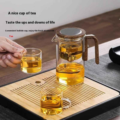 Image of One Click Magnetic Teapot Separation Filtration Glass Tea Pot