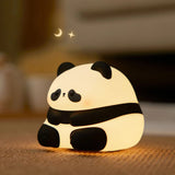 Panda Night Lights For Kids Cute Animal Silicone Timing Rechargeable Lamp Cartoon Panda Bedroom Decoration Kids Boys Girls Gift - TRENDY LOOP