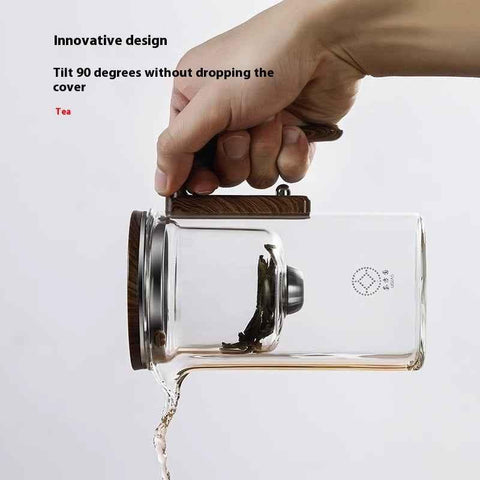 Image of One Click Magnetic Teapot Separation Filtration Glass Tea Pot