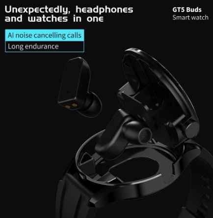 Image of 2 In 1 HI-FI Wireless Earphones Men Smart Watch