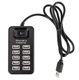 10 Port USB Power Hub-Home Essential-TRENDY LOOP-Variant:Random Color-Trendy Loop