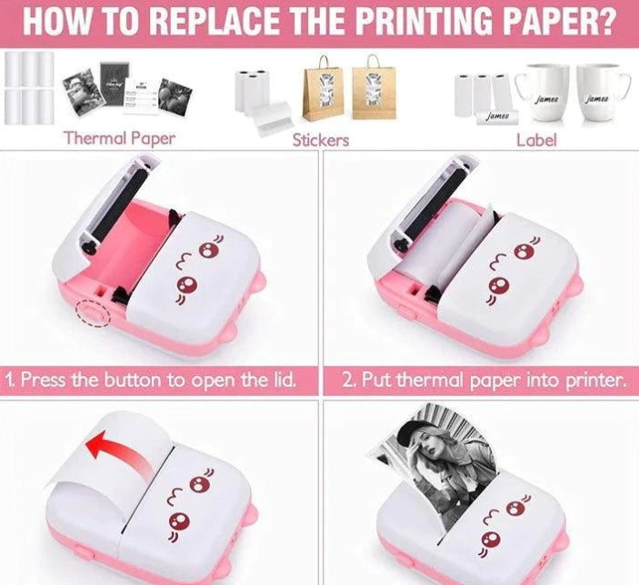 Portable Mini Pocket Printer