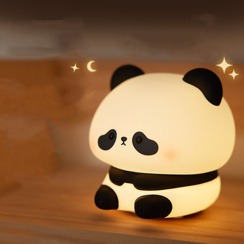 Panda Night Lights For Kids Cute Animal Silicone Timing Rechargeable Lamp Cartoon Panda Bedroom Decoration Kids Boys Girls Gift - TRENDY LOOP