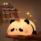 Panda Night Lights For Kids Cute Animal Silicone Timing Rechargeable Lamp Cartoon Panda Bedroom Decoration Kids Boys Girls Gift - TRENDY LOOP