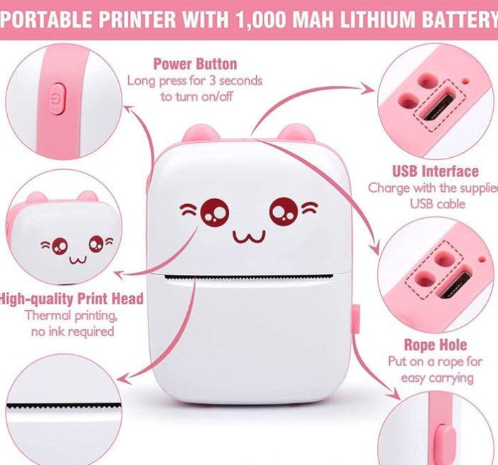Portable Mini Pocket Printer
