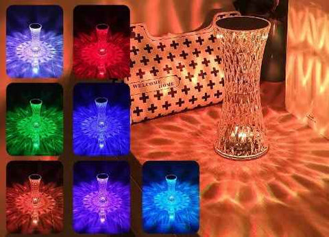 Image of Creative Crystal Diamond Table Lamp