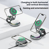 Metal 3 In 1 Wireless Rotatable Charger Bracket - TRENDY LOOP