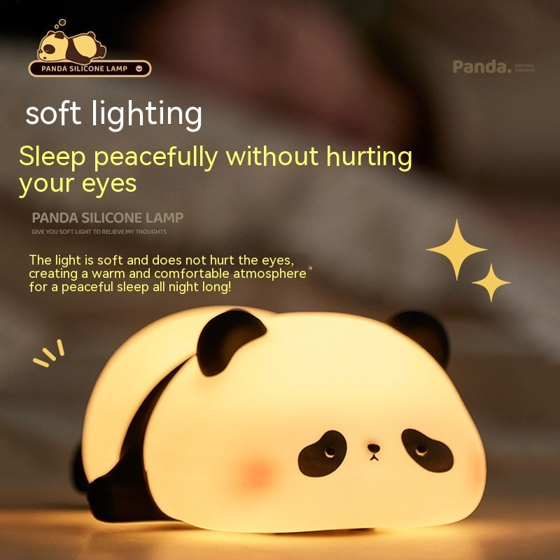 Panda Night Lights For Kids Cute Animal Silicone Timing Rechargeable Lamp Cartoon Panda Bedroom Decoration Kids Boys Girls Gift - TRENDY LOOP