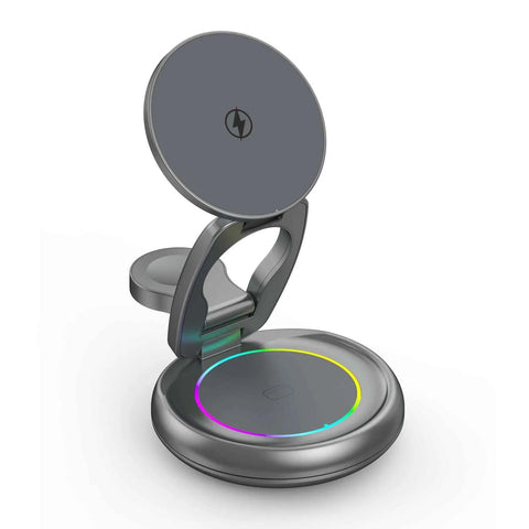 Image of Metal 3 In 1 Wireless Rotatable Charger Bracket