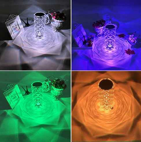 Image of Creative Crystal Diamond Table Lamp