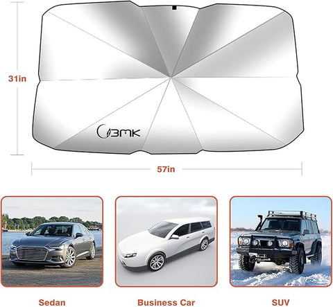 Image of My Zambeel Foldable Car Windshield Sun Umbrella Heat Protection Shield