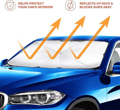 Image of My Zambeel Foldable Car Windshield Sun Umbrella Heat Protection Shield