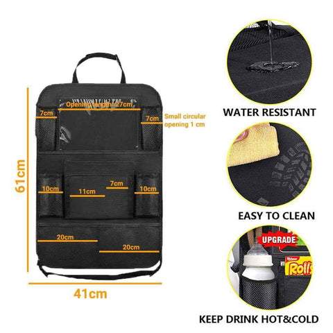 Image of Car Seat Back Storage Bag