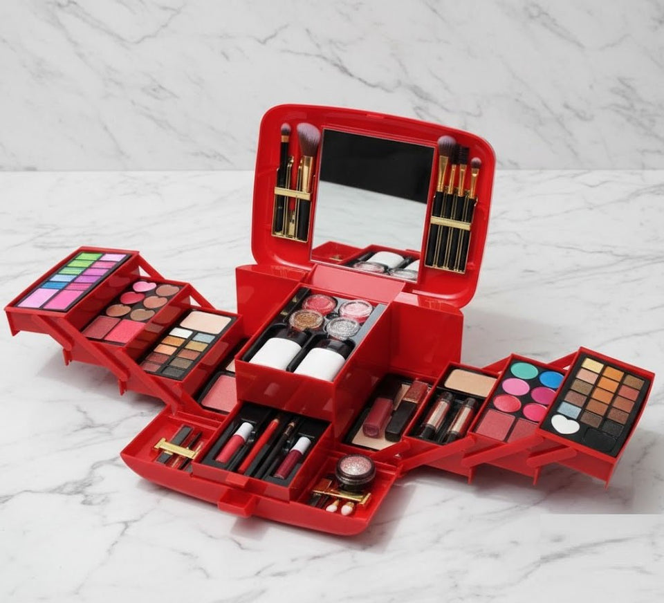 Classic Deluxe Vanity Case Make - Up Kit © Ⓢ - Zambeel