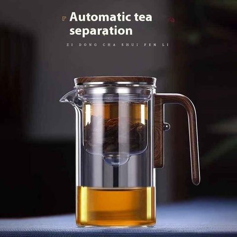 Image of One Click Magnetic Teapot Separation Filtration Glass Tea Pot