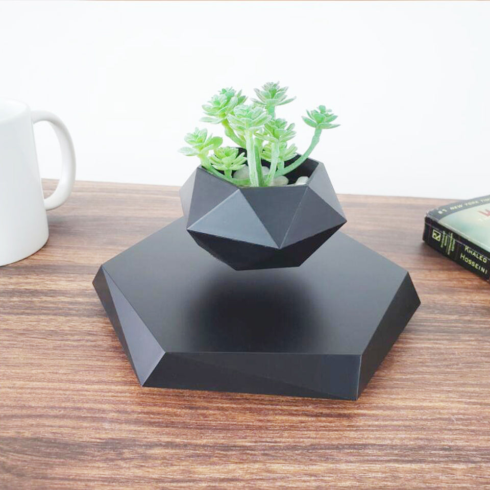Floating Magnetic Levitating Flower Pot Bonsai Air Plant Pot Planter Potted For Home Office Desk Decor Creative Gift - TRENDY LOOP