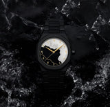 Black Aura Watch Elegant Design.