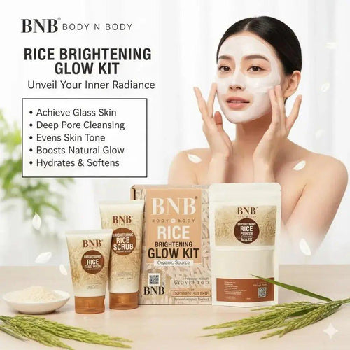 Rice Brightening Glow Kit: 3-in-1 Glass Skin Ritual.