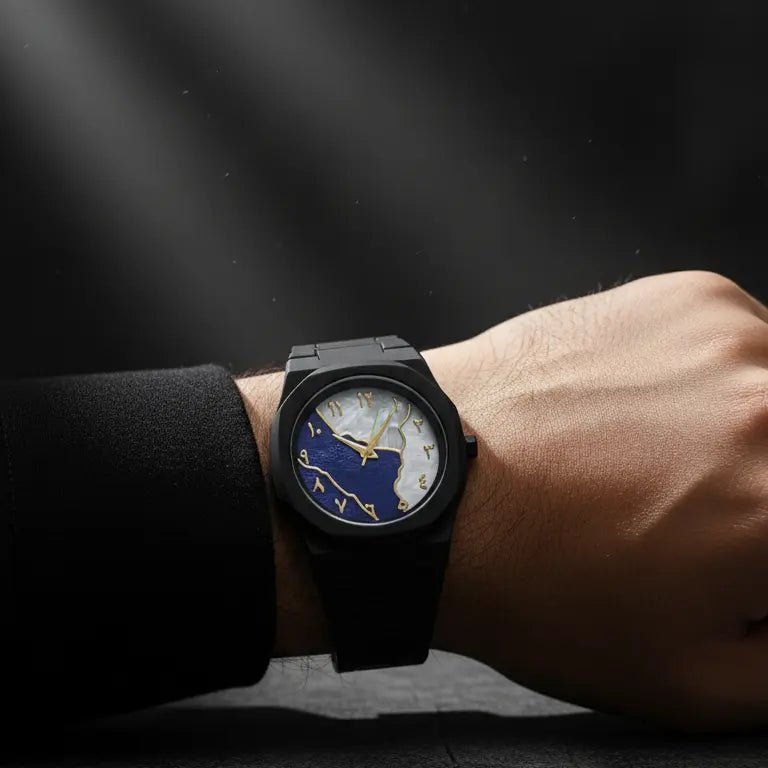 Black Aura Watch Elegant Design.