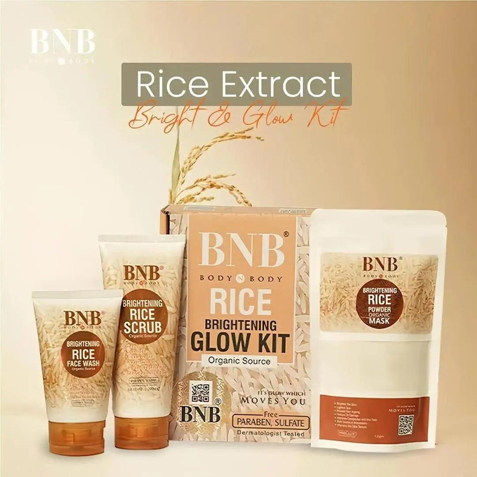 Rice Brightening Glow Kit: 3-in-1 Glass Skin Ritual.