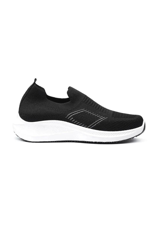 Men's Black Skechers.