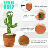 Dancing Cactus Plush Toy for Kids-Toys-TRENDY LOOP-TRENDY LOOP