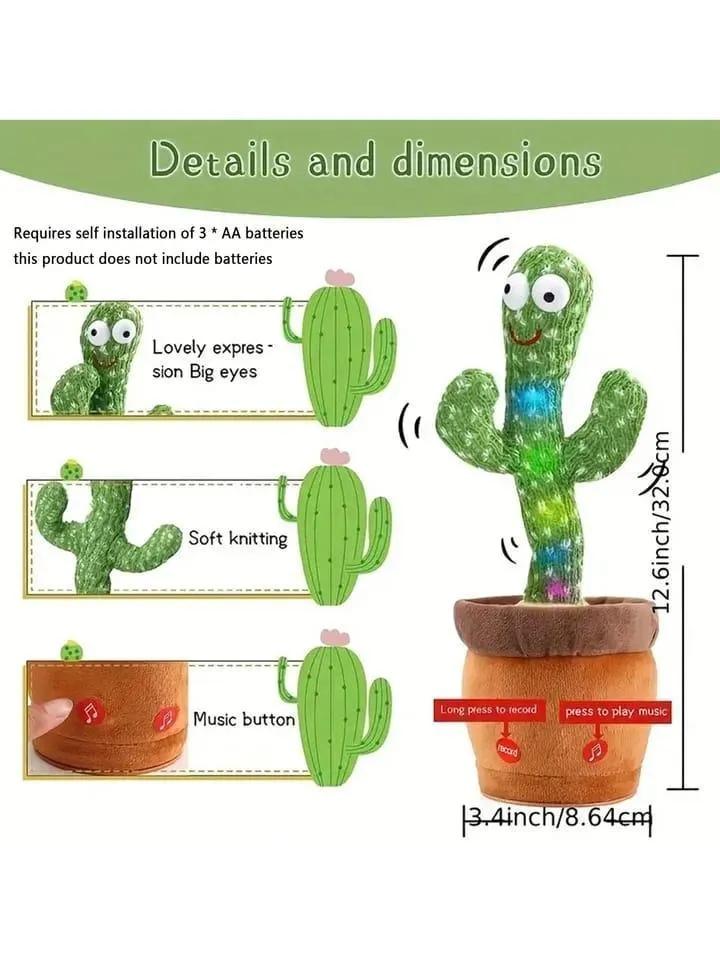 Dancing Cactus Plush Toy for Kids-Toys-TRENDY LOOP-TRENDY LOOP