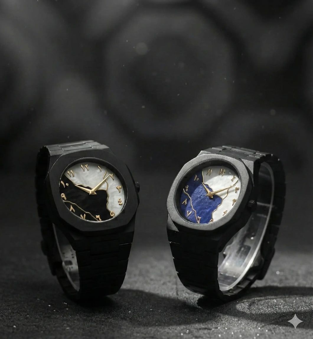 Black Aura Watch Elegant Design.