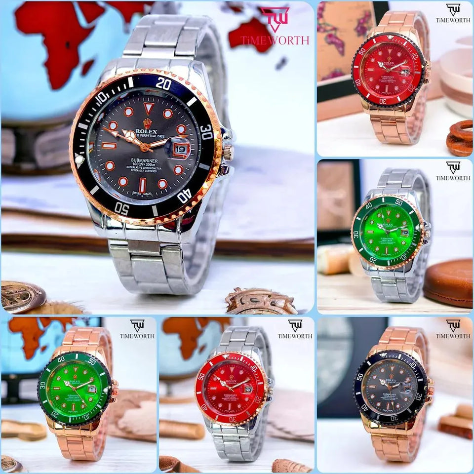 Men's Modern Stylish Watch with date-working-Random multiple colors dial with box-Analog watch-TRENDY LOOP-TRENDY LOOP