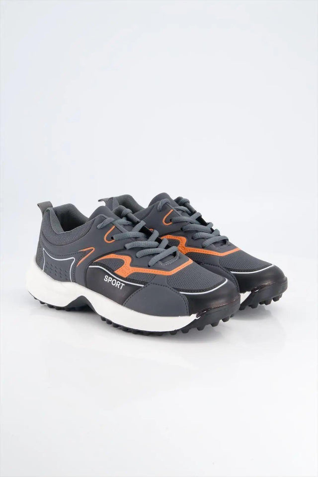 Black Camel Sports Gripper Shoes-Dl884, Gray.